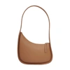The Row Half Moon Hobo Bag In Calfskin Leather In Chestnut Pld