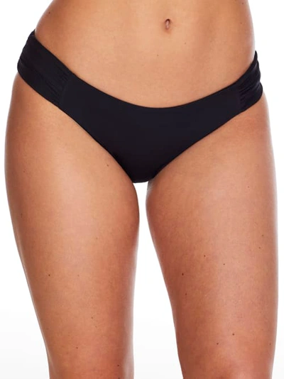 Becca Color Code Tab-side Bikini Bottoms Women's Swimsuit In Black