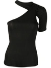 RTA ONE-SHOULDER CUT-OUT TOP