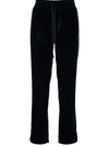 Rta Velvet-effect Pyjama Pants In Blue