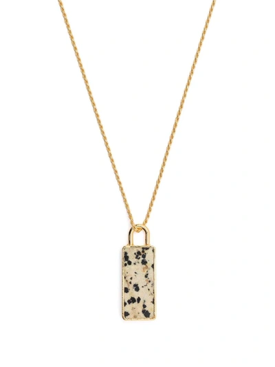 Missoma Mens Gold 18ct Yellow-gold Vermeil Sterling-silver And Dalmatian Chain Necklace