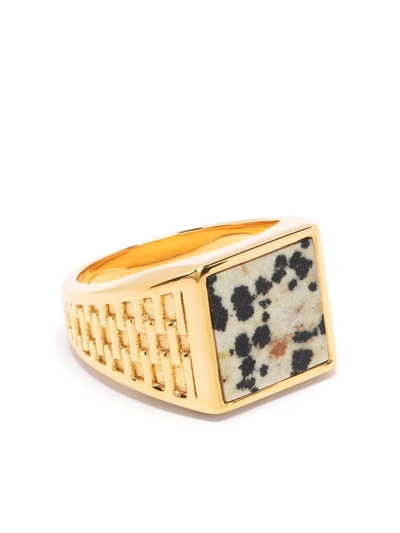 Missoma Fused Dalmatian Signet Ring In Gold
