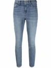 DKNY CROPPED SKINNY-FIT JEANS