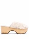 Magda Butrym Crochet Closed Clog In White