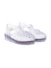 Mini Melissa Transparent Jelly Shoes In Blue