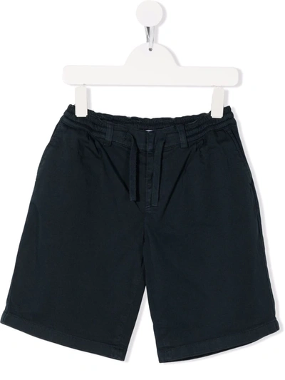 Dolce & Gabbana Kids' Drawstring-waist Cotton Shorts In Blue