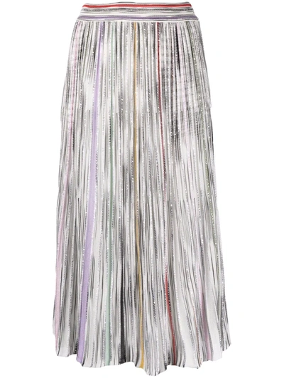 Missoni Multicolour Pleated Skirt In Lurex In Multicolor