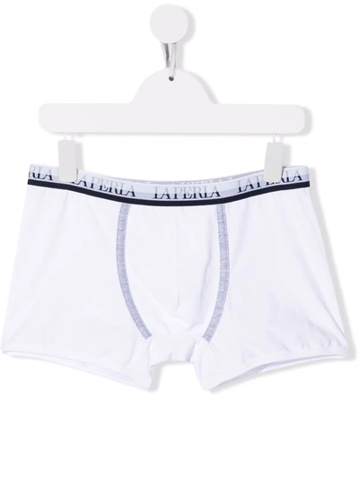 La Perla Teen Logo Waistband Boxers In White