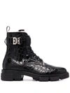 GIVENCHY 4G BUCKLE COMBAT BOOTS