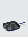 Staub Square Grill Pan In Dark Blue