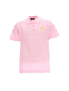 Versace Medusa Polo Shirt, Male, Pink, S