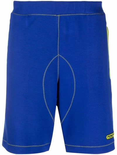 Moschino Logo-print Track Shorts In Violett