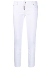Dsquared2 High-rise Skinny Jeans In White