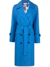 NINA RICCI DOUBLE-BREASTED BELTED TRENCH COAT
