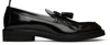 THOM BROWNE BLACK PATENT TASSEL LOAFERS