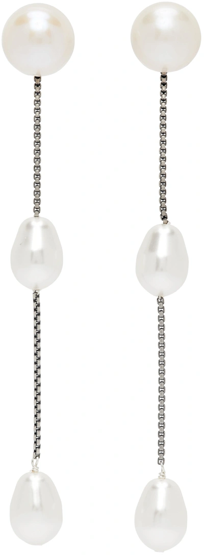 Sophie Buhai Women's Small Pearl Drop Earrings In Silver