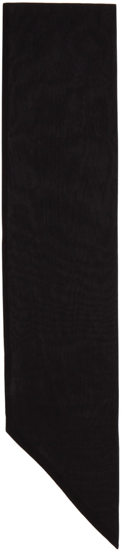 Saint Laurent Women's Lavallière In Monogram Silk Jacquard In Black