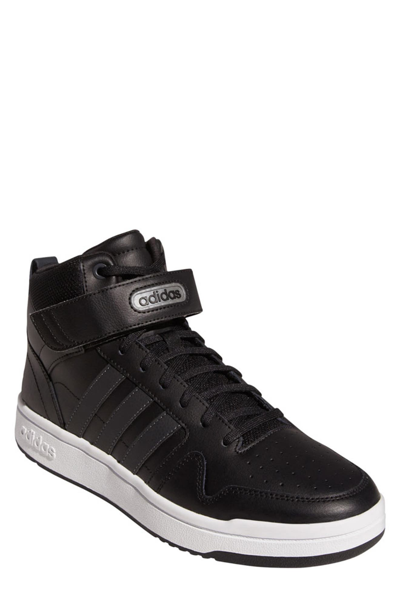 Adidas Originals Postmove Mid Sneaker In Core Black/carbon/ftwr White
