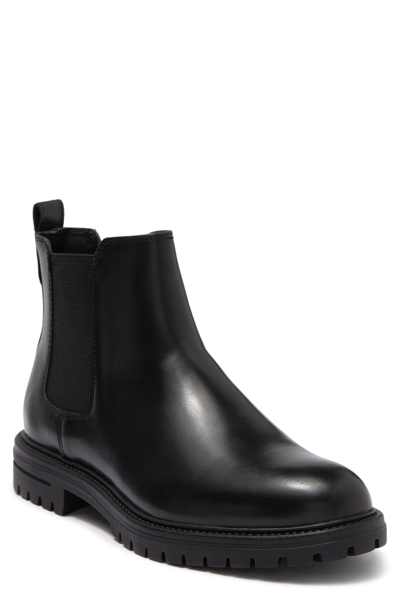 Abound Faux Leather Bend Lug Sole Chelsea Boot In Black