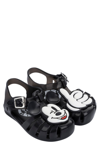 Mini Melissa Kids' Aranha + Mickey Fisherman Sandal In Black/ White