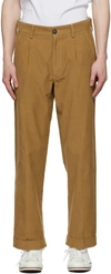 PALM ANGELS BROWN CORDUROY CLASSIC TROUSERS