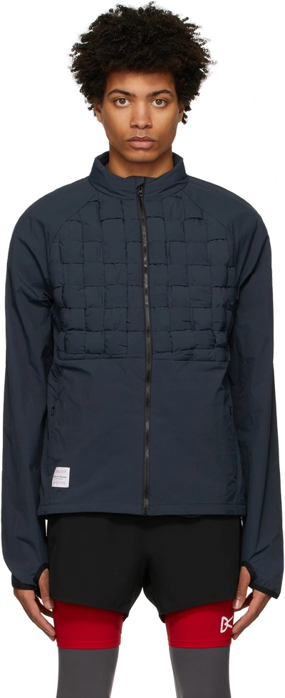 District Vision Blue Sarantos Zonal Woven Panel Track Jacket