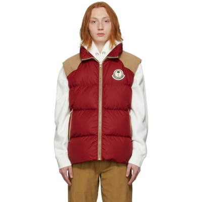 Moncler Genius 8 Moncler Palm Angels Kamakou Down-filled Waistcoat In Copper