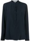 Stella Mccartney Eva Silk Shirt In Blue