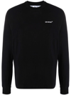 Off-white Caravaggio Arrow Print Long-sleeve T-shirt In Black