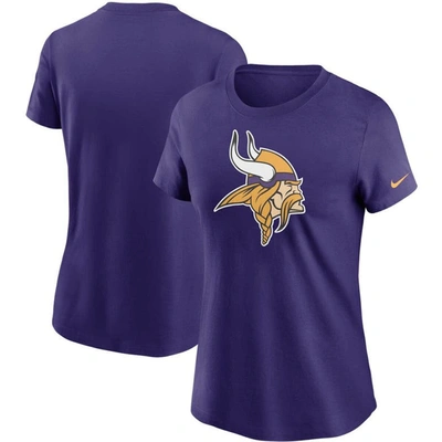 Nike Women's Purple Minnesota Vikings Logo Essential T-shirt