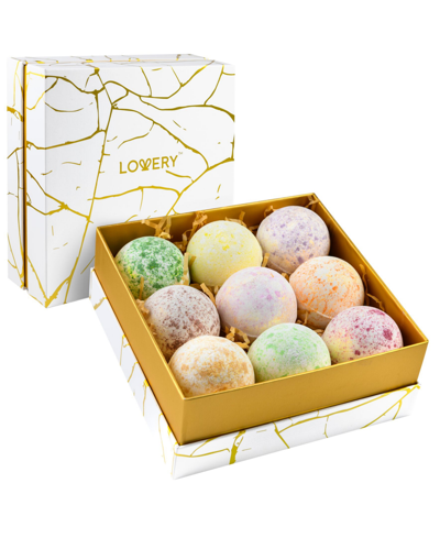 Lovery Marble Bath Bombs Set, Handmade Bubble Bath Bombs And Deluxe Bath Bomb Gift Set, 9 Piece