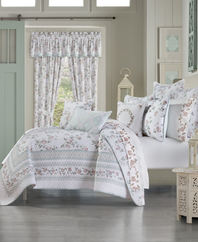Royal Court Rialto Classic Floral 3-pc. Quilt Set, Full/queen In Sage