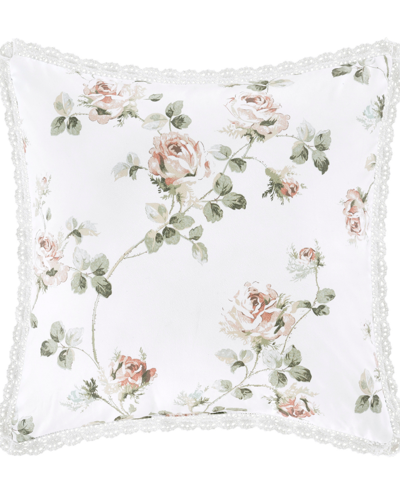 Royal Court Rialto Classic Floral Decorative Pillow, 16" X 16" In Sage