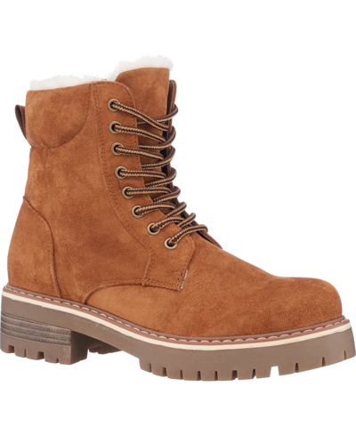 Gc Shoes Women's Camila Lace-up Boots Women's Shoes In Tan