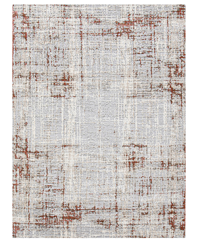 Amer Rugs Savannah Dylanne 5'3" X 7'9" Area Rug In Gray Red