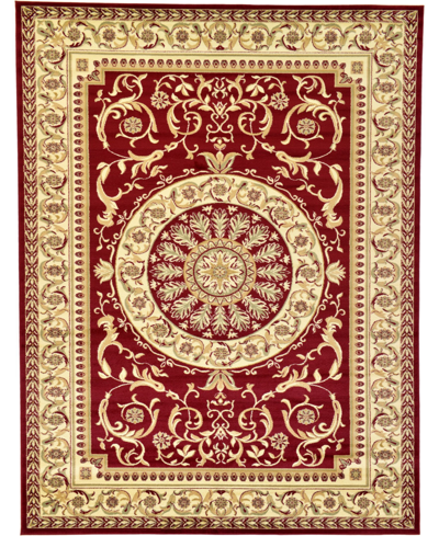 Bayshore Home Belvoir Blv2 9' X 12' Area Rug In Red