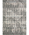 D Style Brisbane Washable Br8 8' X 10' Area Rug In Silver-tone