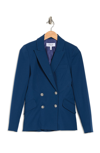 Derek Lam 10 Crosby Rodeo Double Breasted Blazer In Indigo