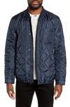 Cole Haan Quilted Water Resistant Jacket In Navy