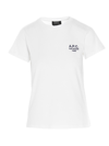 Apc Denise Embroidered Logo T-shirt In White