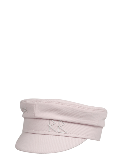 Ruslan Baginskiy Embroidered-logo Baker Boy Cap In Pink
