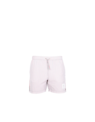 Thom Browne Striped Swimsuit In Multicolour