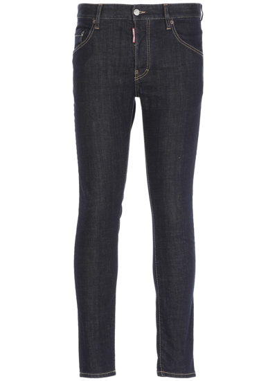 Dsquared2 Denim Jeans In Navy Blue