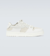 Acne Studios Leather, Nubuck, And Suede Sneakers In Multi White
