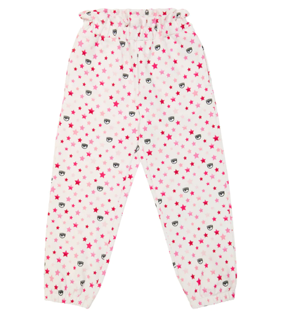 Monnalisa Kids' X Chiara Ferragni Baby Printed Sweatpants In Allover Rainbow
