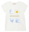 MONNALISA 缀饰印花T恤