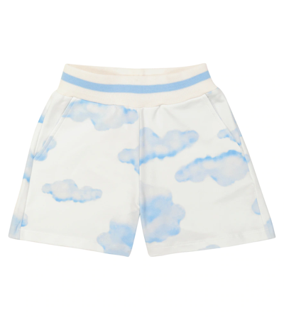 MONNALISA PRINTED COTTON-BLEND SHORTS