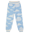 MONNALISA PRINTED COTTON-BLEND SWEATPANTS