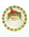 Vietri Old St. Nick Dinner Plate Green Hat