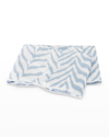 Matouk Quincy Flat Sheet, Full/queen In Hazy Blue